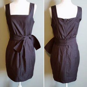 Forever 21 Square Neck Sleeveless Belt Sheath Pocket Mini Dress Size Small NWOT